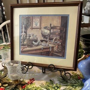 Framed Rustic Kitchen Art Print